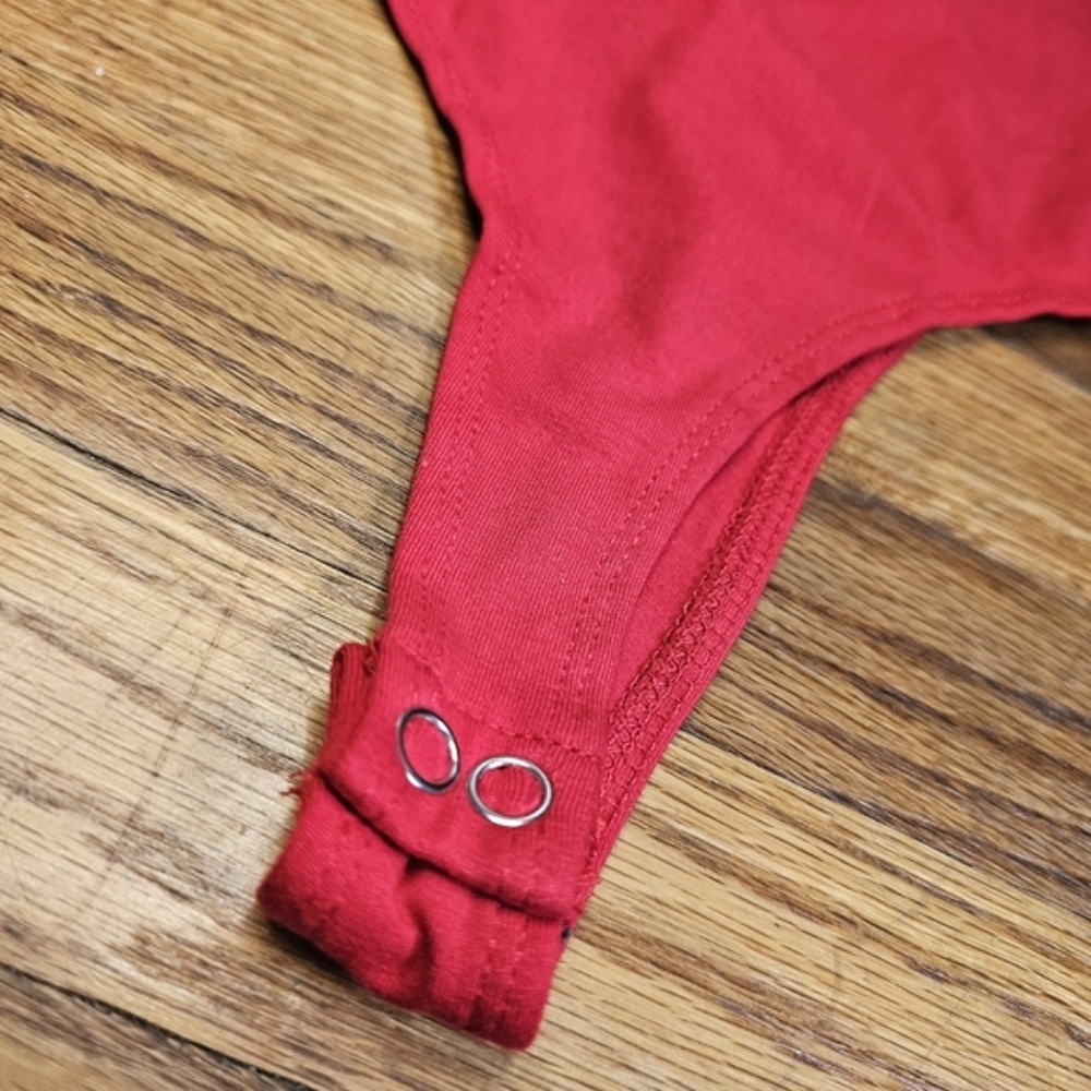 Red Mesh Bodysuit - Picture 6 of 8